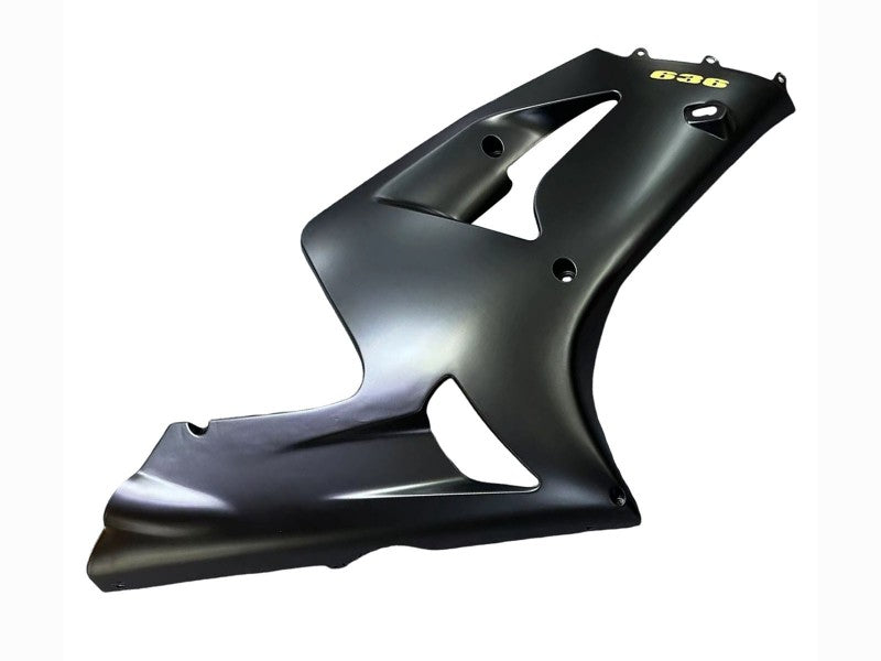 Purchase 2003-2004 Matte Black Gold 636 Kawasaki ZX6R Motorcycle Fairings UK
