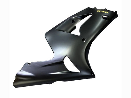 2003-2004 Kawasaki ZX-6R Black Gradient Gold Fairing Kit