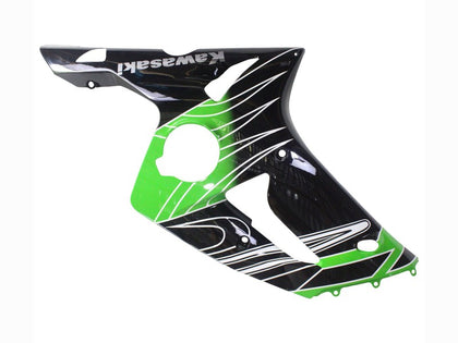 2003-2004 Kawasaki ZX-6R Black Green Fairing Kit