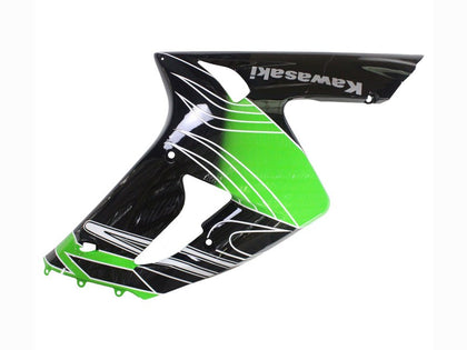 2003-2004 Kawasaki ZX-6R Black Green Fairing Kit