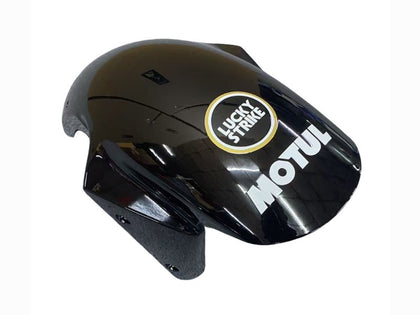 2003-2004 Kawasaki ZX-6R Glossy Black White Motul Lucky Strike Fairing Kit