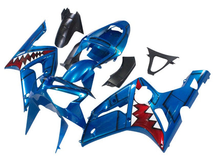 2003-2004 Kawasaki ZX-6R Blue Shark Fairing Kit
