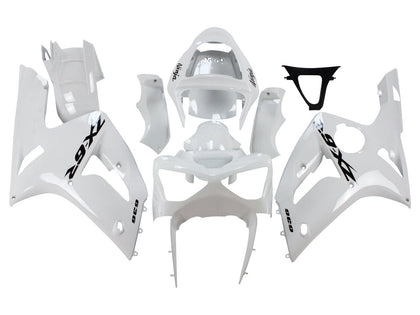 2003-2004 Kawasaki ZX-6R White Fairing Kit