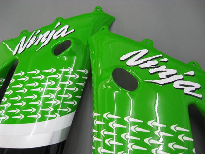 2003-2004 Kawasaki ZX-6R Green Black Elf 56 Fairing Kit