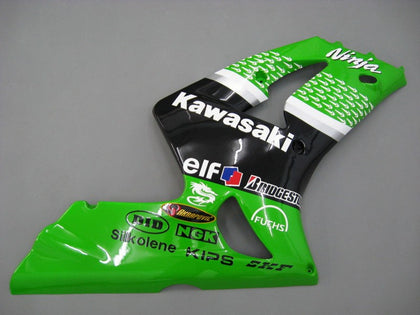 2003-2004 Kawasaki ZX-6R Green Black Elf 56 Fairing Kit