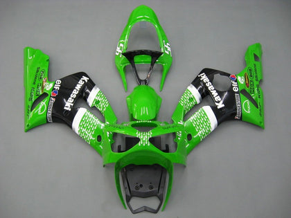 2003-2004 Kawasaki ZX-6R Green Black Elf 56 Fairing Kit