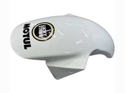 2003-2004 Kawasaki ZX-6R White Black Motul Lucky Strike Fairing Kit