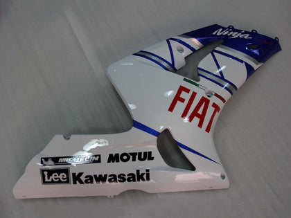 2003-2004 Kawasaki ZX-6R Blue White Fiat Fairing Kit