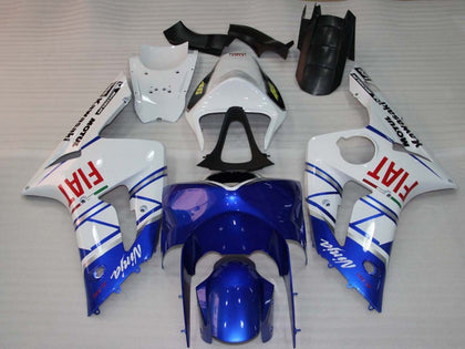 2003-2004 Kawasaki ZX-6R Blue White Fiat Fairing Kit