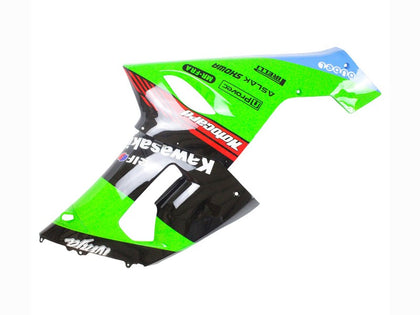 2005-2006 Kawasaki ZX-6R Green Black Red Ninja Elf 66 Fairing Kit