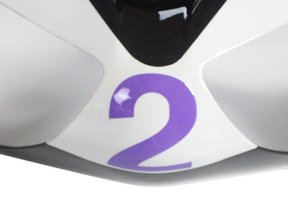 2005-2006 Kawasaki ZX-6R Black White Purple Rizoma Playboy Denso Fairing Kit