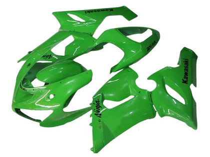 2005-2006 Kawasaki ZX-6R Green Fairing Kit