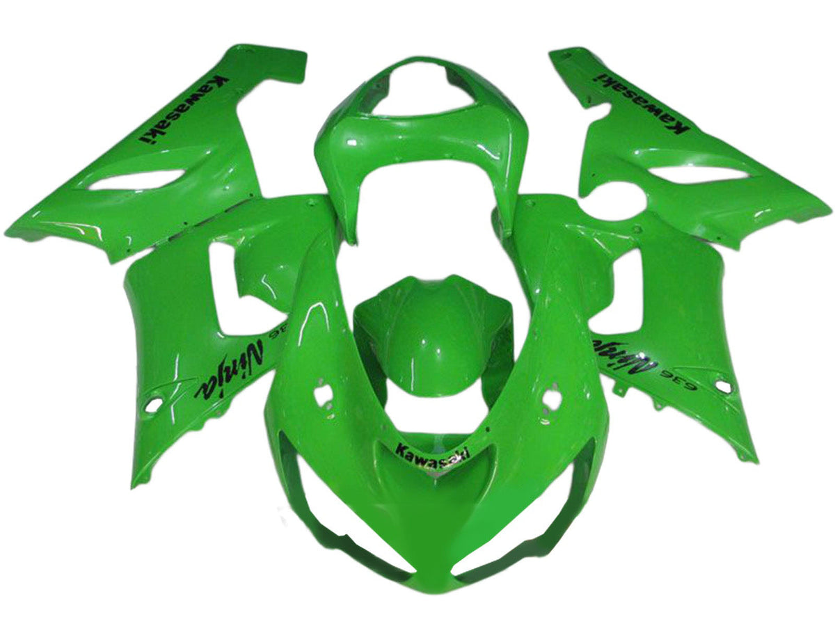 2005-2006 Green Kawasaki ZX6R Motorcycle Fairings， Purchase 2005-2006 Green Kawasaki ZX6R Motorcycle Fairings UK - UK