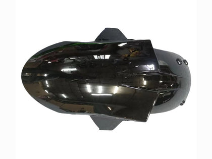 2005-2006 Kawasaki ZX-6R Black with Green Flame Fairing Kit