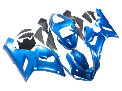 2005-2006 Kawasaki ZX-6R Glossy Blue Fairing Kit