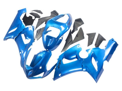2005-2006 Kawasaki ZX-6R Glossy Blue Fairing Kit