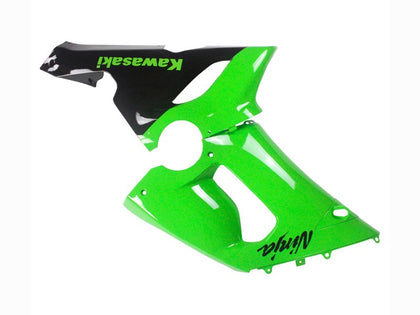 2005-2006 Kawasaki ZX-6R Green Black Fairing Kit