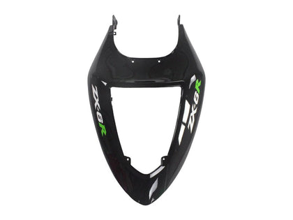 2005-2006 Kawasaki ZX-6R Green Black Fairing Kit