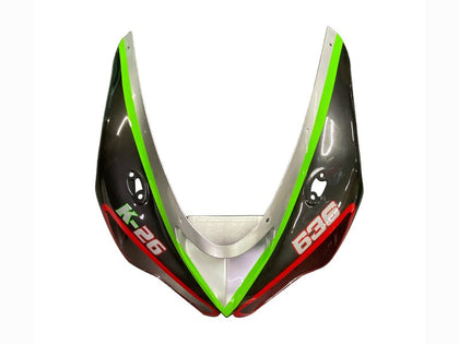 2005-2006 Kawasaki ZX-6R Black Gray with Green Line Ninja K 26 Fairing Kit