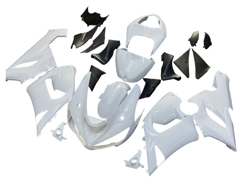 Purchase 2005-2006 White Kawasaki ZX6R Motorcycle Fairings UK
