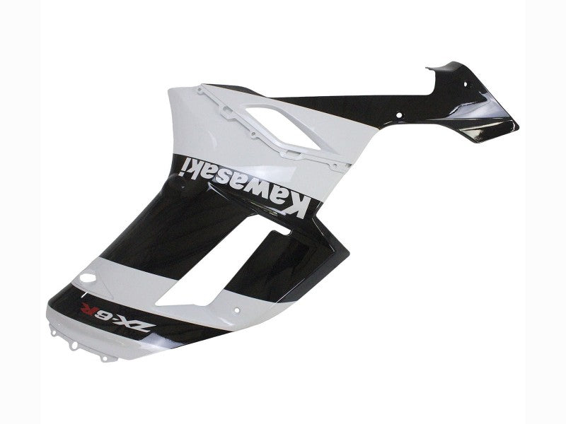 Purchase 2007-2008 White Black Kawasaki ZX6R Motorcycle Fairing UK