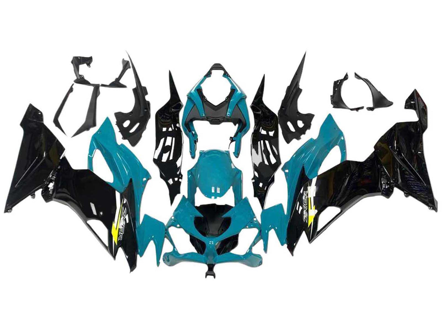 2009-2012 Red Black White Kawasaki ZX6R 636 Fairing Kit