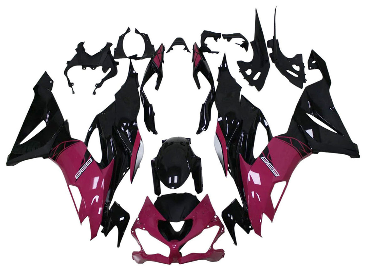 2013-2018 Green Black Ninja Kawasaki ZX6R 636 Fairing Kit