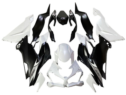 2013-2018 Kawasaki ZX-6R White Black Fairing Kit