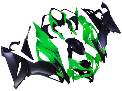2019-2022 Kawasaki ZX-6R Black Green Fairing Kit