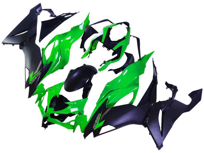 2019-2022 Kawasaki ZX-6R Black Green Fairing Kit