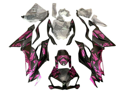 2019-2022 Kawasaki ZX-6R Black Gray Fairing Kit