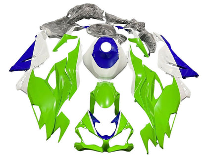 2019-2022 Kawasaki ZX-6R Black Light Blue Fairing Kit