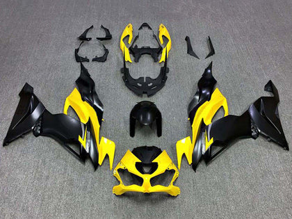 2019-2022 Kawasaki ZX-6R Yellow Black Fairing Kit
