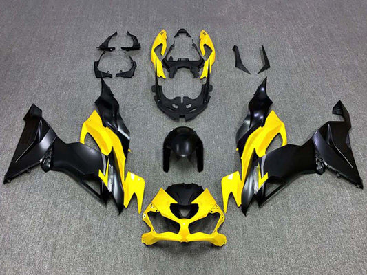2019-2022 Yellow Black Kawasaki ZX6R Fairing Kit