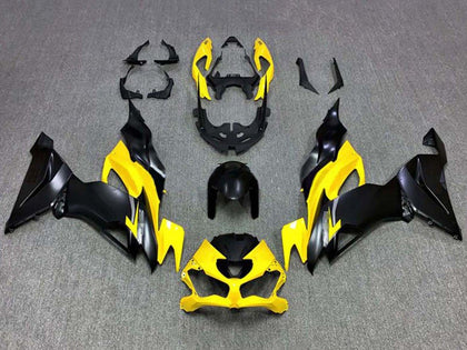 2019-2022 Kawasaki ZX-6R Yellow Black Fairing Kit