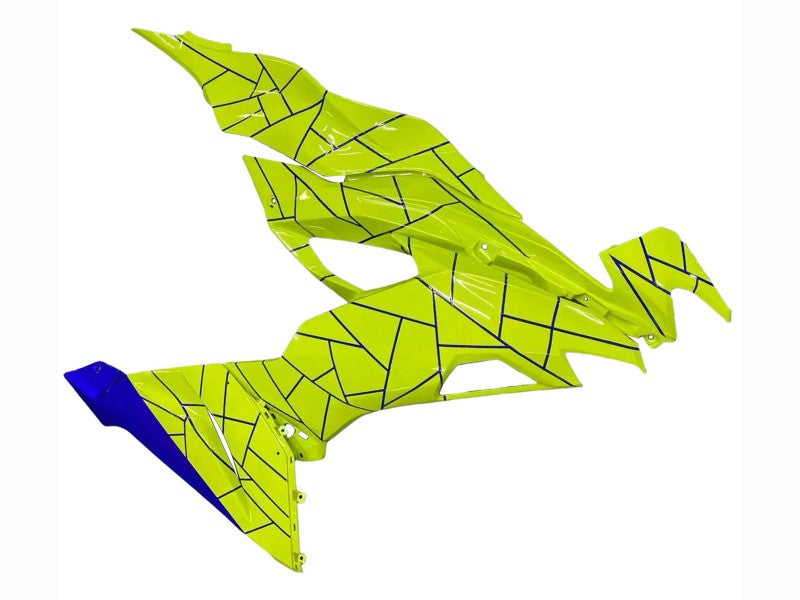 Purchase 2019-2022 Blue Yellow Kawasaki ZX6R Motorcycle Fairings UK