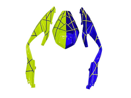 2019-2022 Kawasaki ZX-6R Blue Yellow Fairing Kit