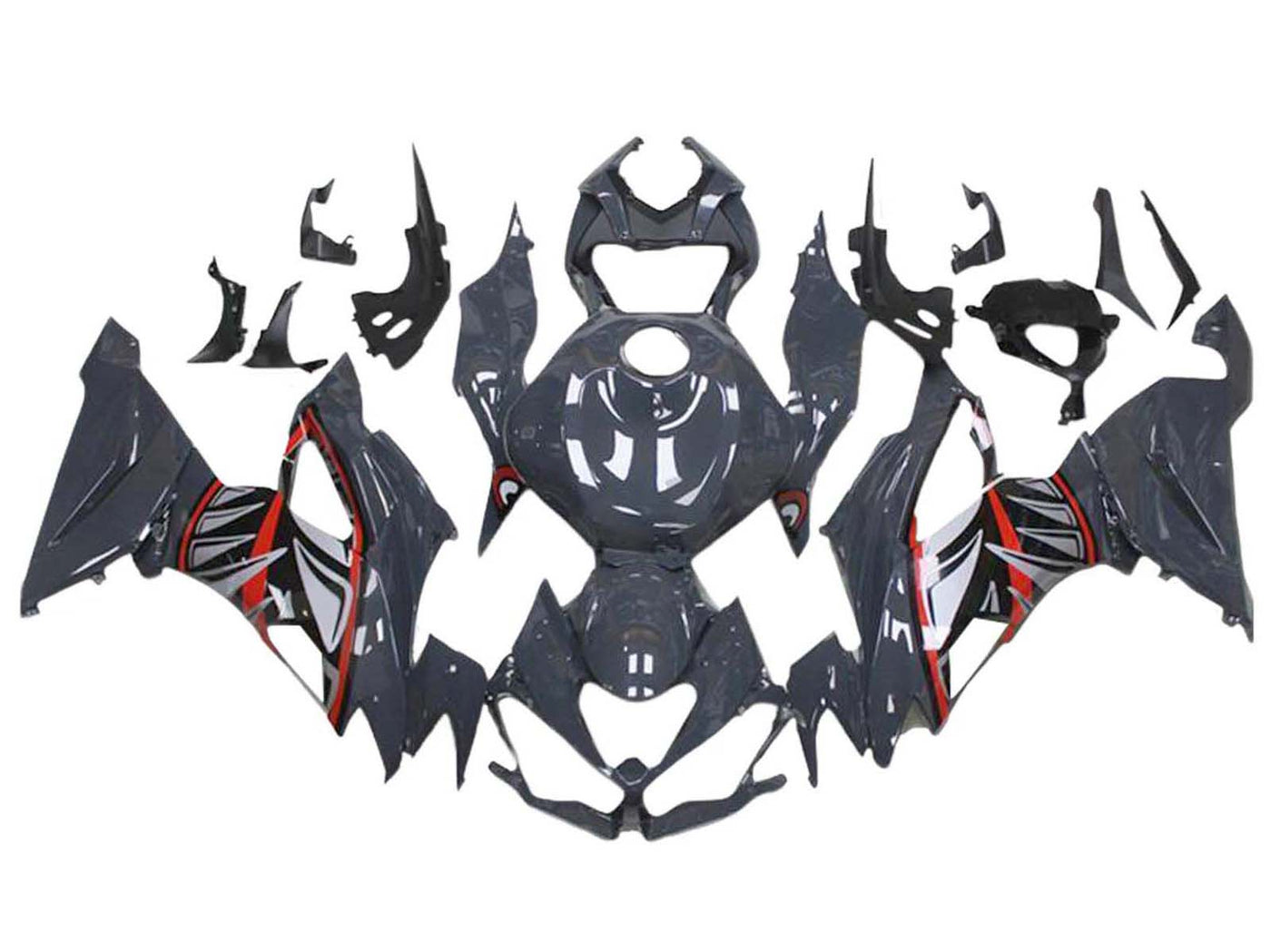 2019-2022 Black Carbon Fiber Kawasaki ZX6R Fairing Kit