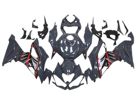 2019-2022 Black Carbon Fiber Kawasaki ZX6R Fairing Kit