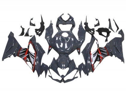 2019-2022 Kawasaki ZX-6R Black Carbon Fiber Fairing Kit