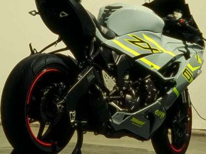 2019-2022 Kawasaki ZX-6R Gray Yellow Ninja Elf Fairing Kit