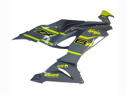 2019-2022 Kawasaki ZX-6R Gray Yellow Ninja Elf Fairing Kit