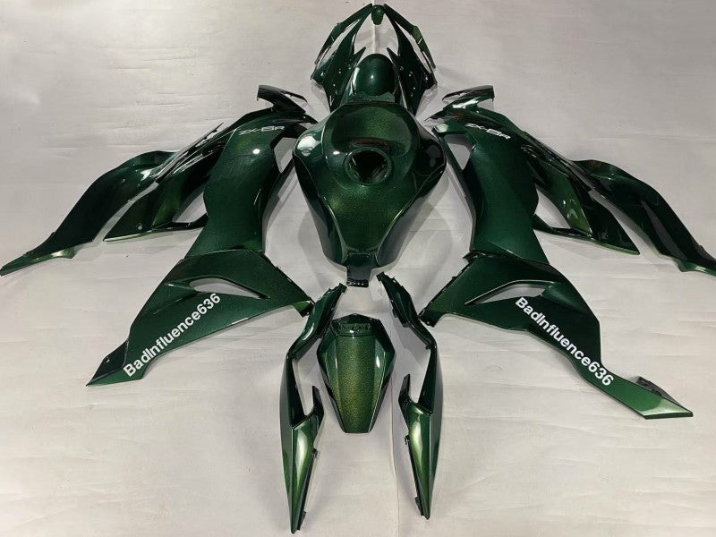 Purchase 2019-2022 Dark Green Kawasaki ZX6R Motorcycle Fairings UK