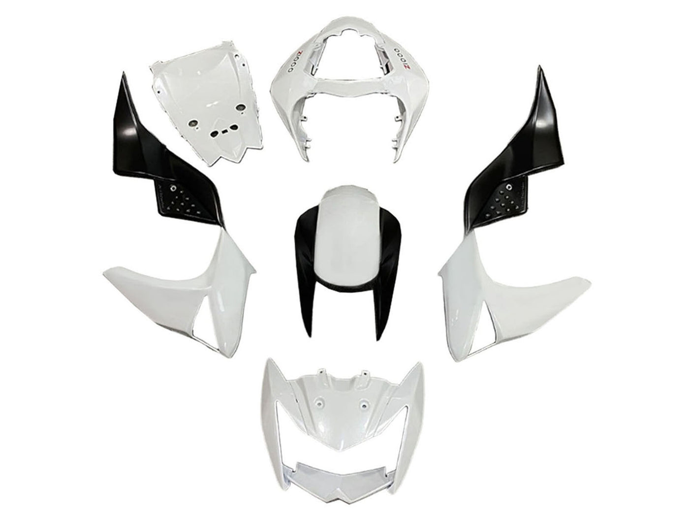 2003-2006 Black Carbon Fiber Kawasaki Z1000 Fairing Kit