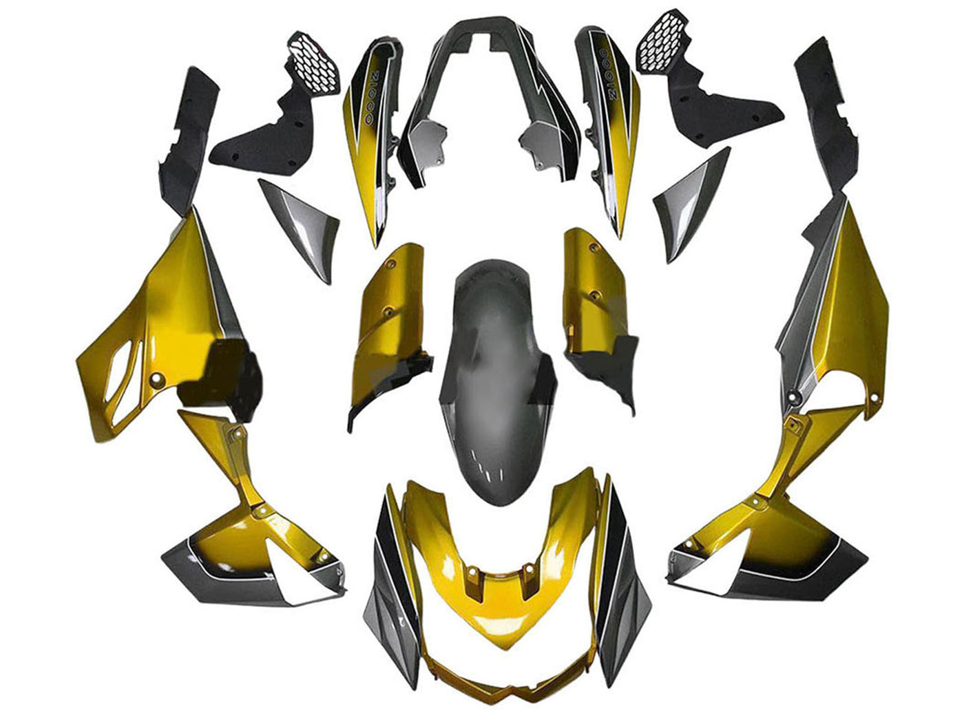 2003-2006 Gold Kawasaki Z1000 Motorcycle Fairings， Purchase 2003-2006 Gold Kawasaki Z1000 Motorcycle Fairings UK - UK