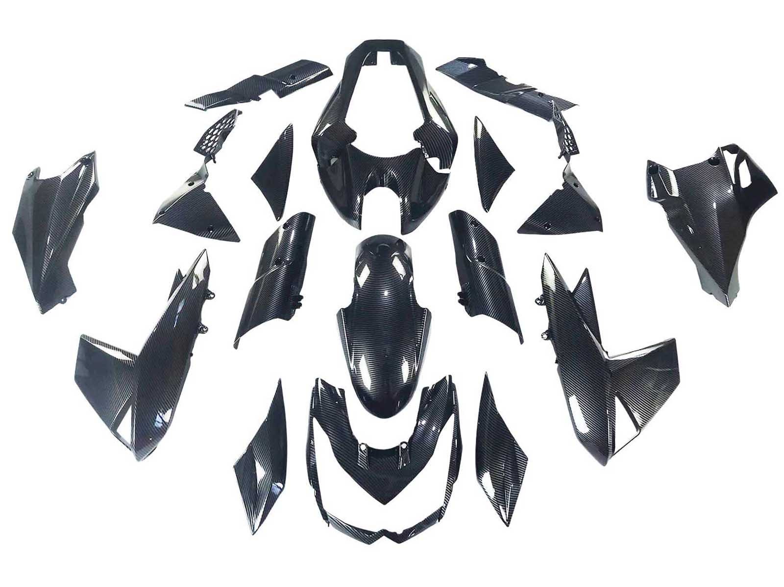 2010-2013 Black Carbon Fiber Kawasaki Z1000 Fairing Kit