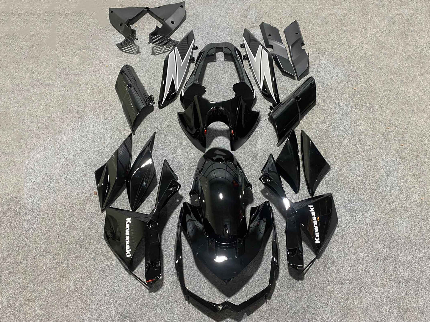 2010-2013 Glossy Black Kawasaki Z1000 Fairing Kit