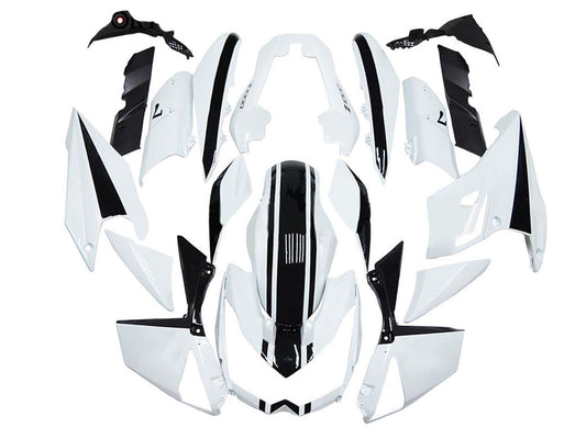 2010-2013 White Black Kawasaki Z1000 Fairing Kit