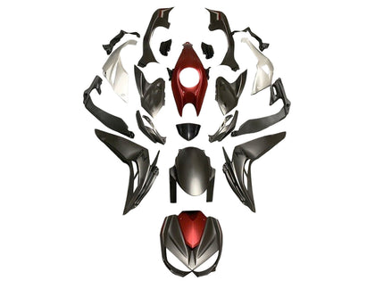 2014-2019 Kawasaki Z1000 Matte Black Red White Fairing Kit