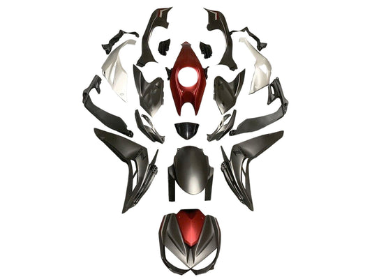 2014-2019 Matte Black Red White Kawasaki Z1000 Fairing Kit
